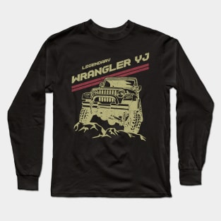 Jeep Wrangler YJ Jeep car trailcat Long Sleeve T-Shirt